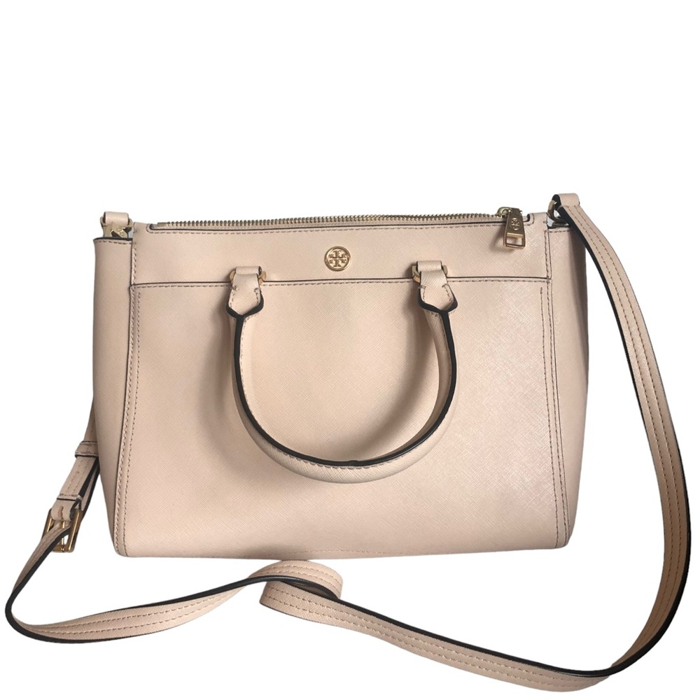 Tori Burch Pink Double Zip Robinson Tote bag